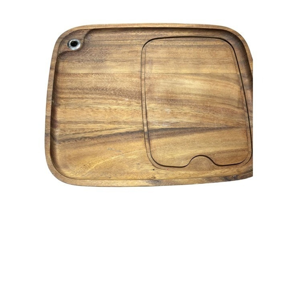 Acacia Wood Cutting & Serving Board By Ironwood 12.5"x9" Rectangular Smooth Fini